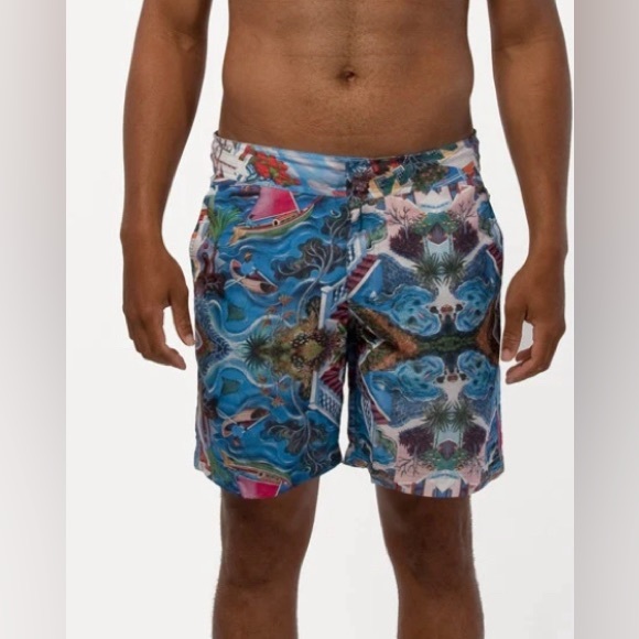 Tabs Swim Trunks Bermuda Shorts Graham Foster 2.0 Limited Ed Men's Size 32 - Picture 8 of 9